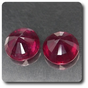 2.39ct 2 pcs RED RUBY. SI1