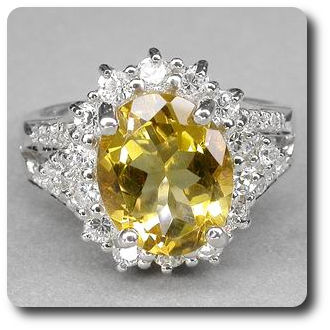 YELLOW CITRINE RING