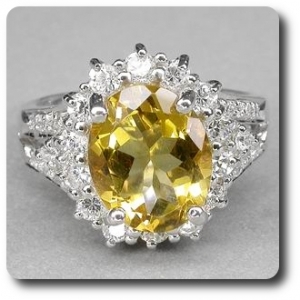YELLOW CITRINE RING