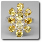 BAGUE CITRINE JAUNE