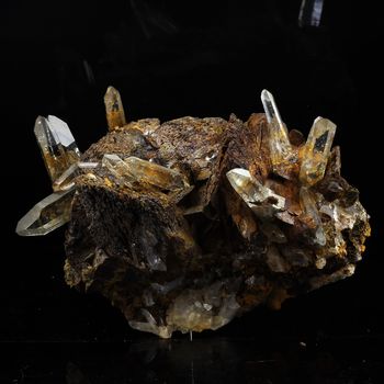 Siderite + Quartz. 1594.0 ct.