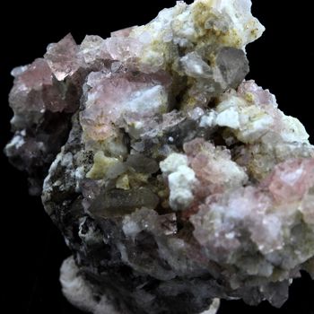 Fluorite rose + Quartz fumé. 127.0 ct.