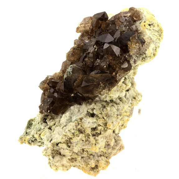 Quartz fumé sur Granite. 2160.0 ct.