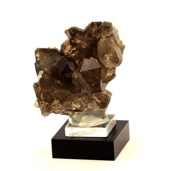 Quartz fumé + Fluorite rose. 281.0 ct.