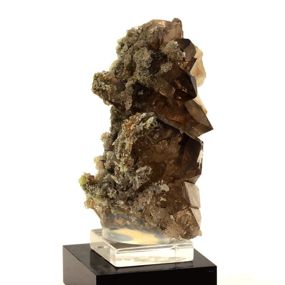 Quartz fumé + Fluorite rose. 281.0 ct.