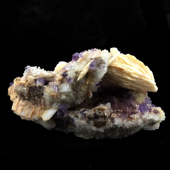 Fluorite + Baryte + Quartz. 1268.0 ct.