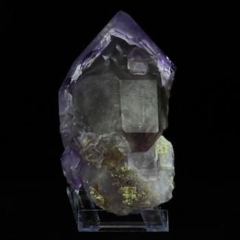 Améthyste Sceptre + Quartz Fumé. 4550.0 ct.