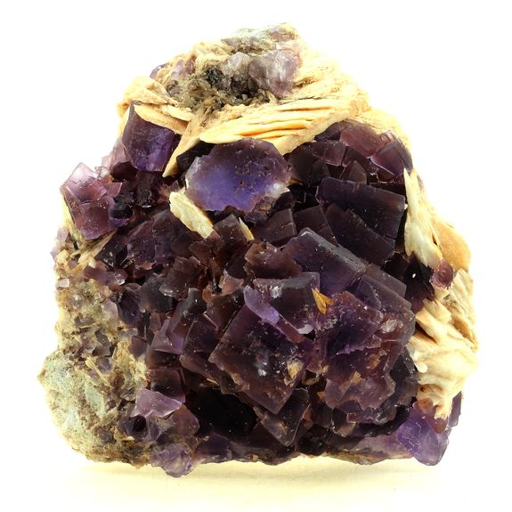 Fluorite + Baryte + Quartz. 4836.0 ct.