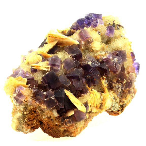 Fluorite + Baryte + Quartz. 2441.0 ct.