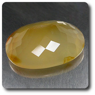 23.14 cts CALCEDOINE BLANC JAUNE