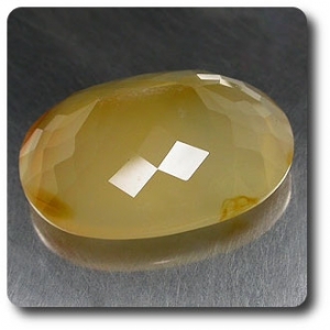 23.14 cts CALCEDOINE BLANC JAUNE