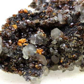 Sphalerite + Calcite.