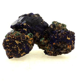 Chessylite (Azurite) + Cuprite. 175.5 ct.