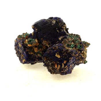 Chessylite (Azurite) + Cuprite. 175.5 ct.