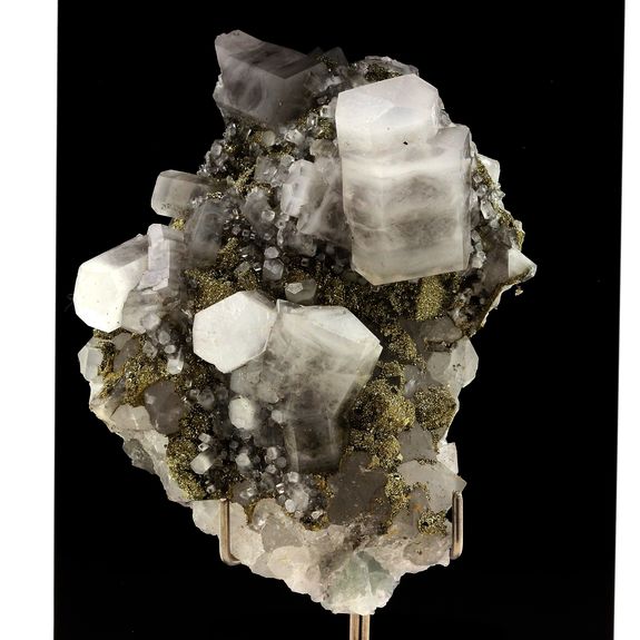 Calcite, Pyrite, Fluorite.