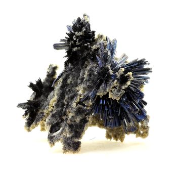Calcite + Stibnite.