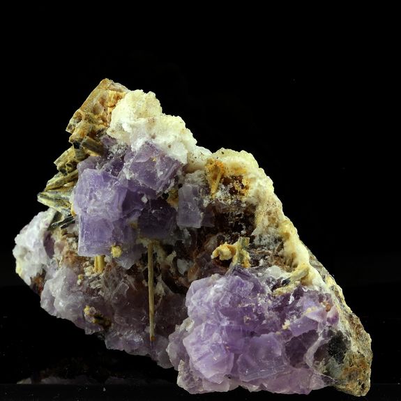 Fluorite + Stibiconite.
