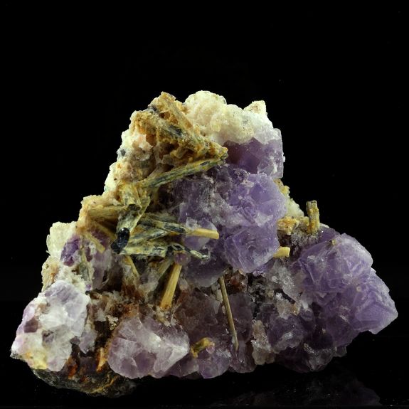 Fluorite + Stibiconite.