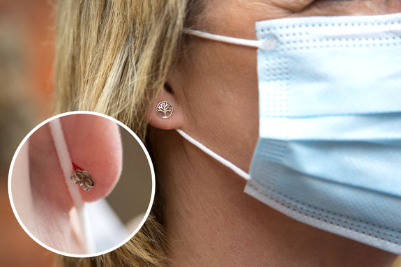 Fermoir sécurisé Boucles d'oreille hypoallergénique LOX, Aloxia.