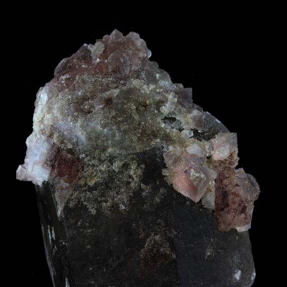 Smoky Quartz + Fluorite.