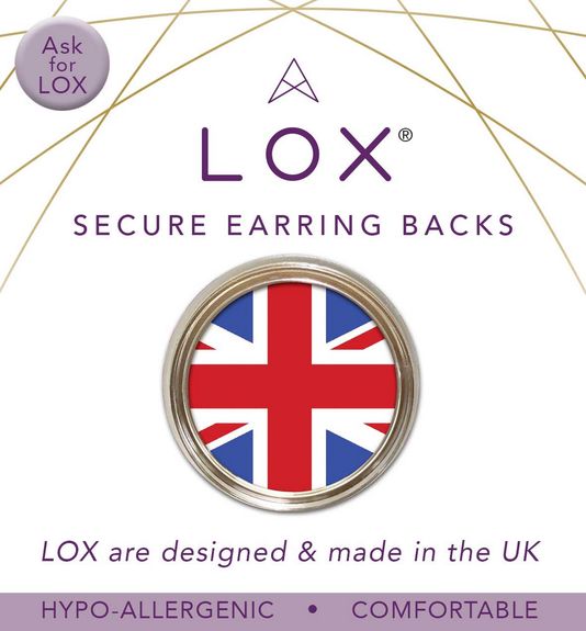 Fermoir sécurisé Boucles d'oreille hypoallergénique LOX, Aloxia.