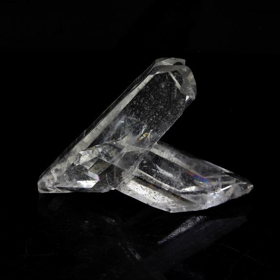 Quartz biterminé. 18.0 ct.