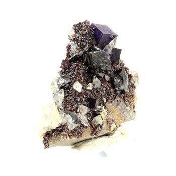 Fluorite + Calcite + Sphalerite. 1018.5 ct.