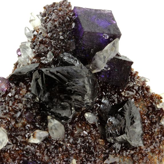 Fluorite + Calcite + Sphalerite. 1018.5 ct.