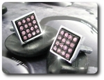 32x3 mm Pink Sapphire Cufflink