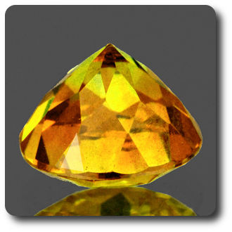 0.92CT. GOLDEN YELLOW SPHALERITE . IF