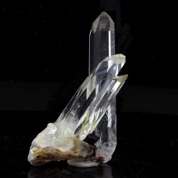 Quartz biterminé + Chalcopyrite. 58.0 ct.