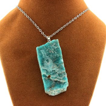 Collier Amazonite. 85.35 ct.