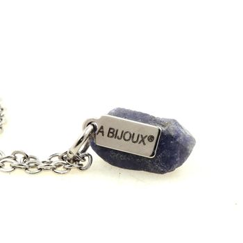 Collier Saphir brut. 9.43 ct.