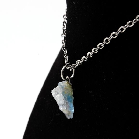 Raw Euclase Necklace. 4.40 ct.