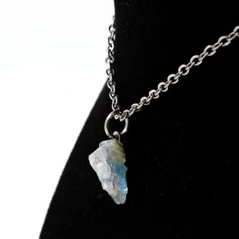 Raw Euclase Necklace. 4.40 ct.