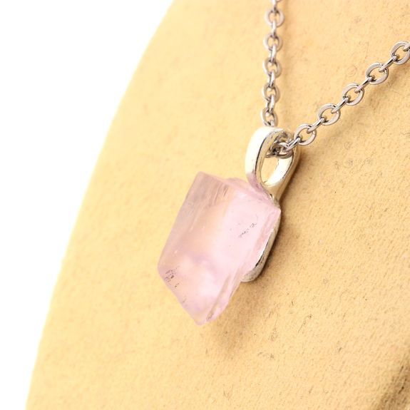 Raw Kunzite Necklace. 12.88 ct.