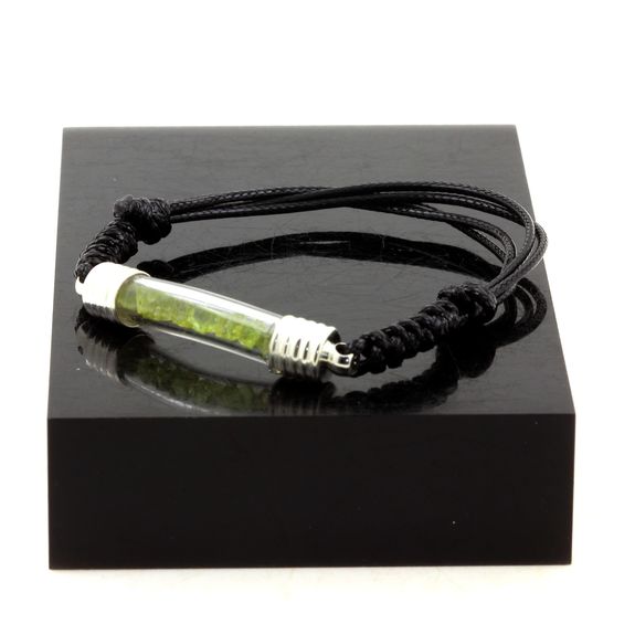 Bracelet Peridot brut.