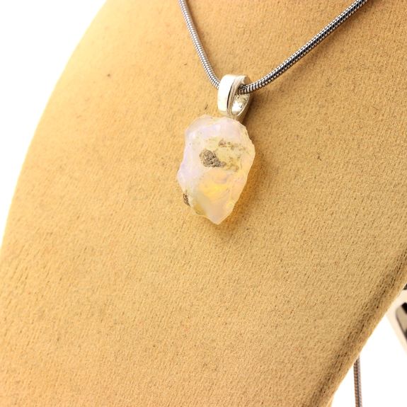 Raw Opal Necklace. 9.41 ct.