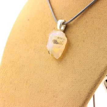 Raw Opal Necklace. 9.41 ct.