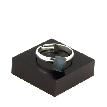 Bague Kyanite brut plaqué argent. 8.65 ct.