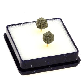 Raw Pyrite earrings. 11.93 ct.