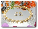 Pearl & Purple Amethyst Necklace + Earrings