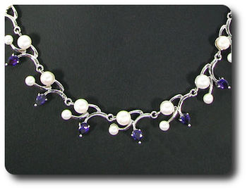 Pearl & Purple Amethyst Necklace