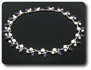 Pearl & Purple Amethyst Necklace