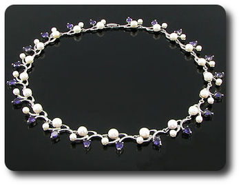 Pearl & Purple Amethyst Necklace