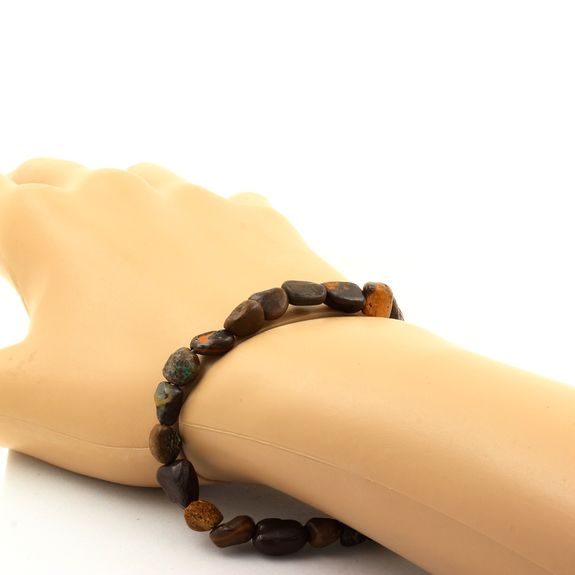 Bracelet Opale Boulder d'Australie. Taille Personnalisable.