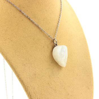 Raw Moonstone Necklace. 14.93 ct.