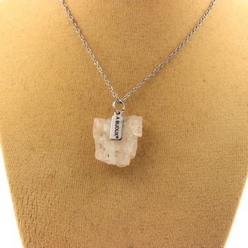 Collier Kunzite brut. 16.14 ct.