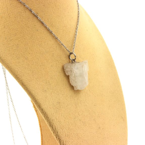 Collier Kunzite brut. 16.14 ct.