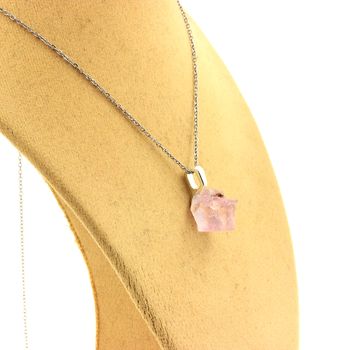 Collier Kunzite brut. 10.80 ct.